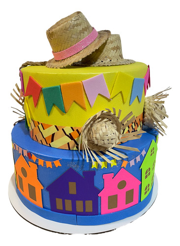 Bolo Fake Festa Junina - Mod002