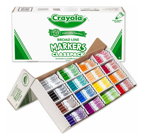 Crayola Marcadores Gruesos Suministros Escolares Para Prof