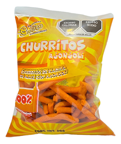 Churro Ajonjoli 80gr 30 Pz Frituras Gallito Sanjuanero