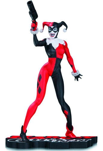 Dc Collectibles Harley Quinn Red, White And Black By Jim Lee
