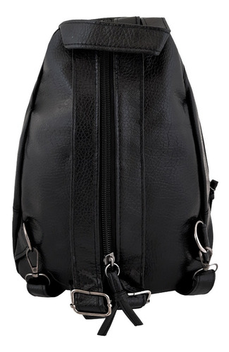 Imagen 4 de 5 de Mochila Pequeña Mujer Marinero Eco Cuero
