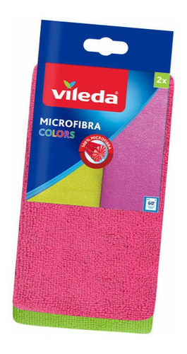 Paño Microfibra Multiuso Vileda Pack 2un Colores