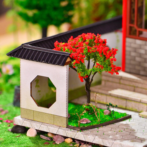 Kit De Casa De Muñecas De Madera Creativa Con Juguete De