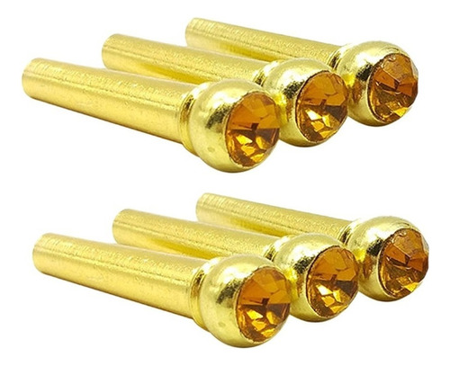 6x Pasador Pin De Puente Piezas De Repuesto For Guitarra T11