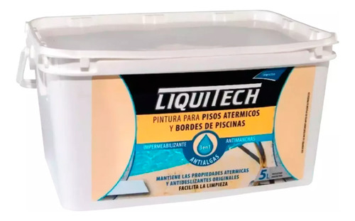 Pintura Impermeable Pisos Atérmicos-piscinas 5lts Almendra