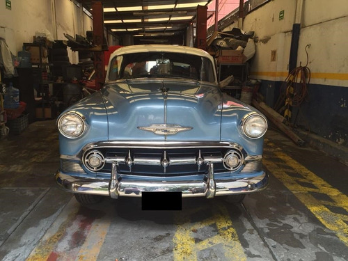 Chevrolet Bel Air 1953 Azul Mt 6 Cilindros