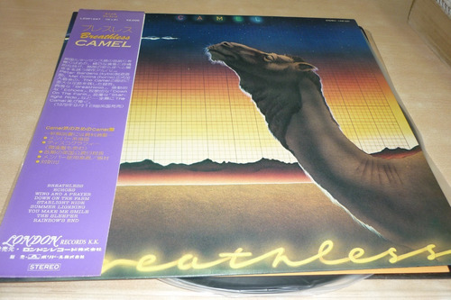 Camel Breathless Vinilo Japon 10 Puntos Obi Insert Jcd055