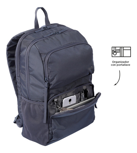 Mochila Totto Cloud 23200-g1f Gris Gris