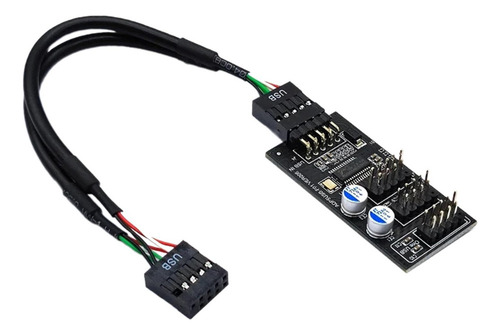 Placa Base Usb 2.0 De 9 Pines, Conector De Concentrador De