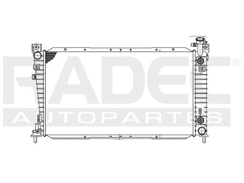 Radiador  Windstar 95-98 V6 3.0/3.8 Lts Con Goyete Atm