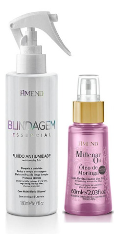 Kit Fluido Blindagem Essencial 180ml + Óleo De Moringa 60ml