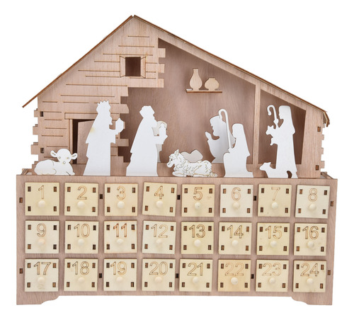 Decoración De Calendario De Adviento Navideño