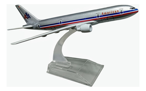 American Airlines B777, Escala 1/400, 15cms Largo, Metalico.