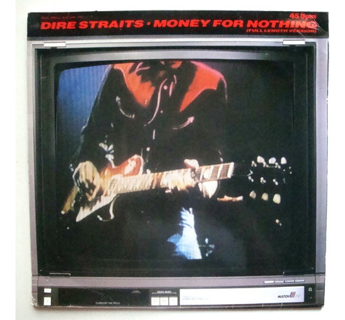 Dire Straits Money For Nothing 12  Vinilo Uk 85 Mx