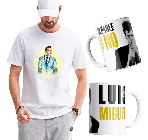 Playera Luis Miguel Sol De Mexico Combo/kit Con Taza #0001