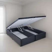 Comprar Cama Box Baúl 2 Plazas Queen Size, Tapizado Pu- Ártico