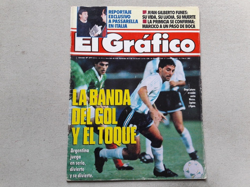 Revista El Gráfico N° 3771 Año 1992 Excelente Estado