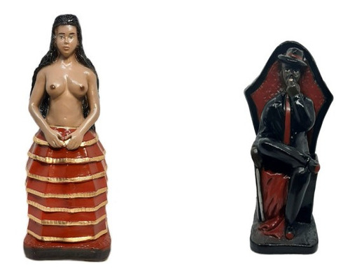 Imagem Zé Pilintra No Trono E Dona 7 Saias Candomblé Umbanda