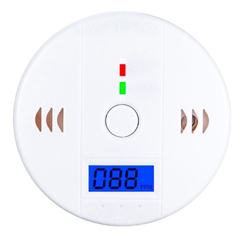 Imagen 1 de 10 de Detector Alarma De Monóxido De Carbono Digital Autónomo