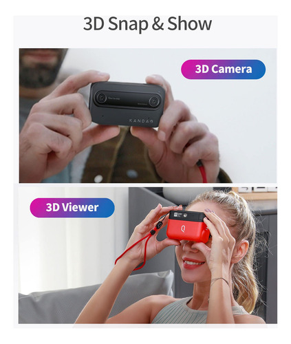 Kandao QooCam 8K Videocámara Acción Gran Angular Negro