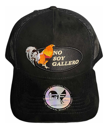 Gorra Gallo Fino No Soy Gallero  Black