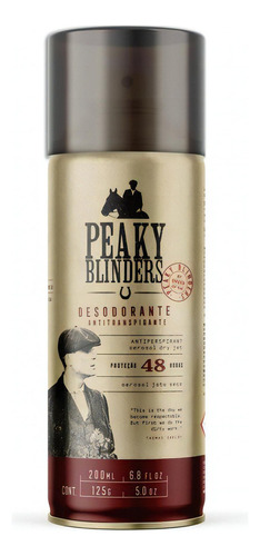Antitranspirante em aerossol Don Alcides Desodorante Aerossol Dry Jet - Peaky Blinders - Don Alcides suave e refrescante