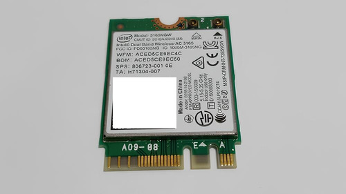 Placa Wireless Intel 3165ngw *rosario* (Usado)