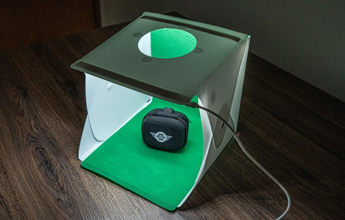 Imagem 7 de 8 de Mini Kit Studio Fotográfico Led Portátil + 6 Cenários