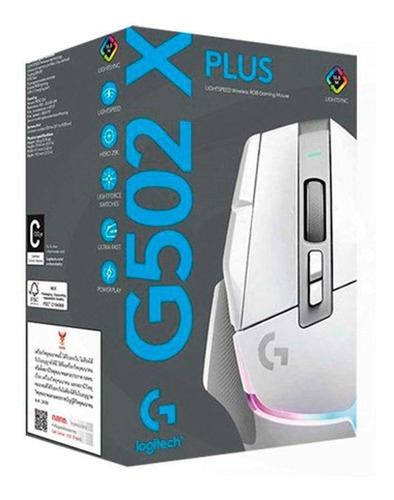 Mouse Gamer Logitech G502 Xplus Lightpeed Wireless Rgb White