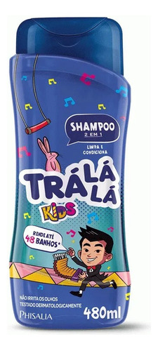 Shampoo Infantil Trá Lá Lá 2 Em 1 480ml Nao Irrita Olhos
