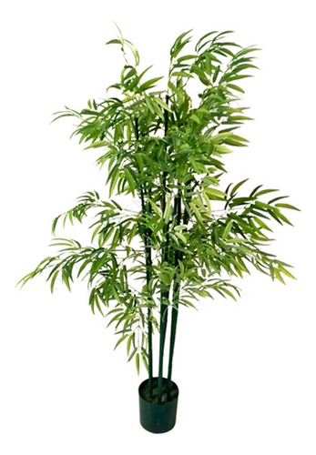 1 Lindo Arbol Planta De Bambu Verde Artificial 160cm+maceta