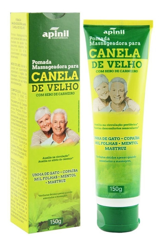 10 Pomada Canela De Velho 150g Tipo De Embalagem Pote Fragrância Outros Tipos De Pele Normal