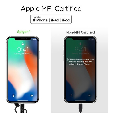 Imagen 6 de 9 de Cable Spigen Multipuerto 3 En 1 Carga Rapida 3.0