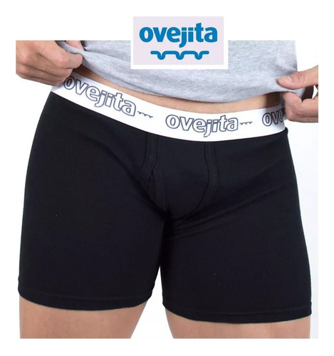 Interior Boxer Ovejita Largo 100% Algodón  Tallas S - M