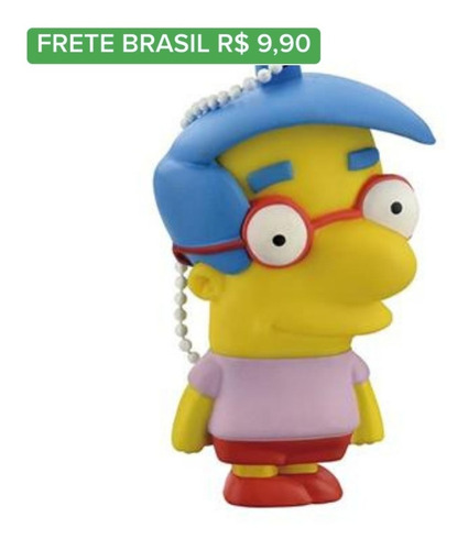 Pen Drive Milhouse Simpson 8gb Multilaser 10mb/3mb Pd075 Lm1