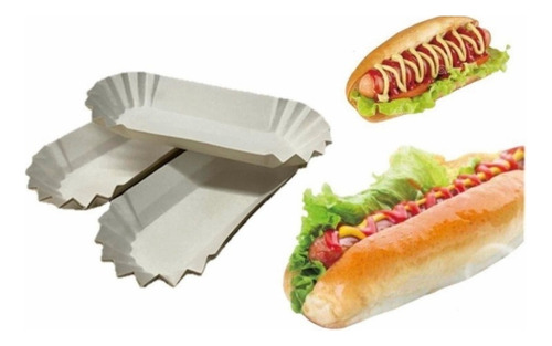 Canoa De Completo Chico X100 Porta Hot Dog Perros Caliente