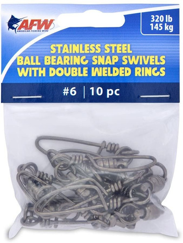 Pesca American Wire 6 Acero Inoxidable Rodamiento De Bolas S