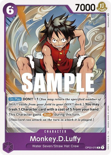 Monkey.d.luffy Carta One Piece Tcg Original+10 Cartas 