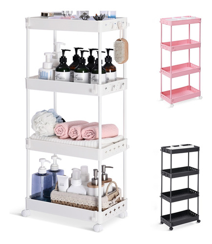 Carrito Organizador De 3 Niveles Para Cocina, Baño