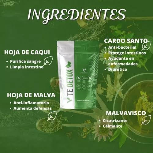 V-detox Vitalhealt 2 Paquetes De 8 Gramos Cada Uno