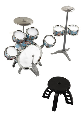 Set De Batería Para Niños Jazz 7 Drums Loud Sound, Kit Compa