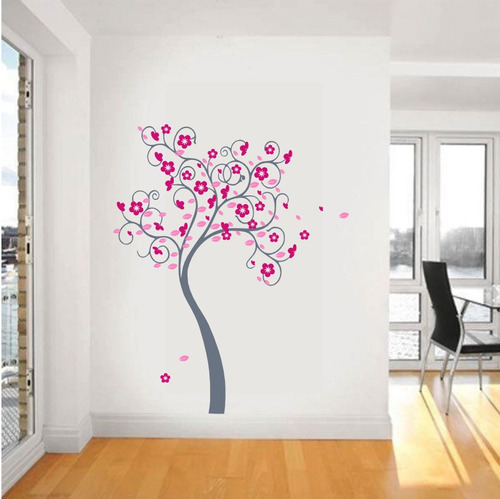 Vinilo Decorativo Pared Árbol De Durazno 83x130cm | Jota