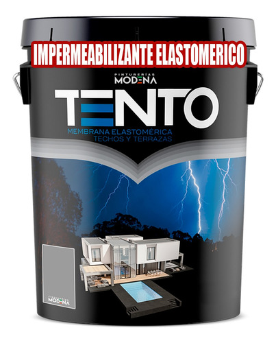 Membrana Liquida Elastomerica Tento Techos Y Terrazas 20 Kgs