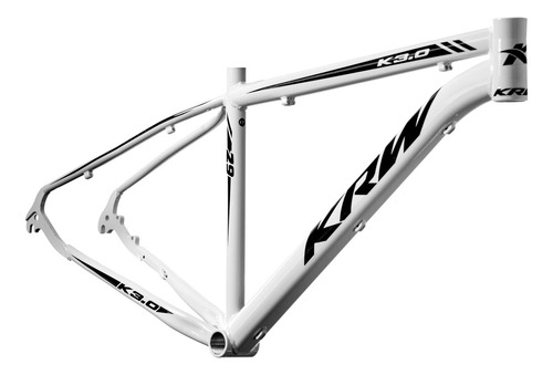 Bicicleta Aro 29 Krw Alum 27v Shimano Acera Hidrál Trava S31 Cor Branco/preto