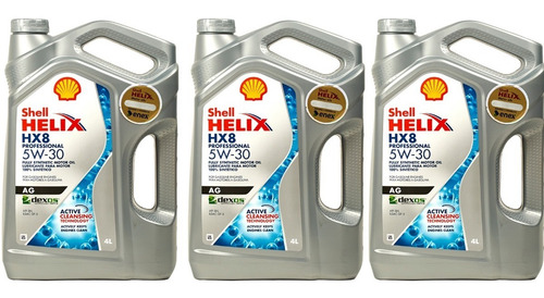 12 Litros Shell 5w30 Hx8 Professional Ag (bencinero)