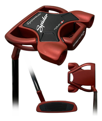 Putter Rojo Para Zurdo Taylormade Spider Tour Linea Vision