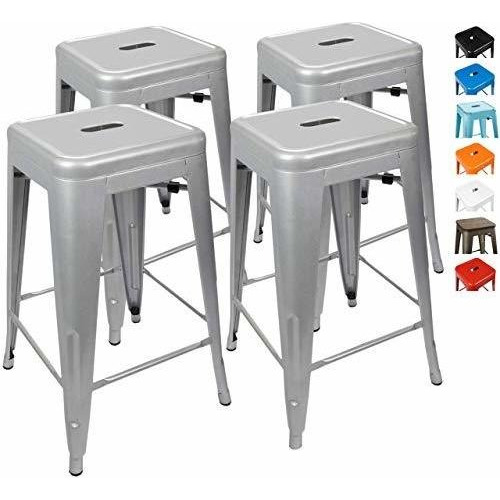 Urbanmod 24 Altura 330lb Capacidad Silla De Cocina Gris Sill