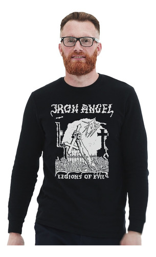 Polera Ml Iron Angel Legions Of Evil Metal Impresión Directa