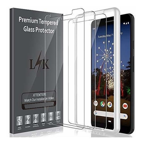 [3 Unidades] Protector De Pantalla Para Google Pixel 3a Xl, 