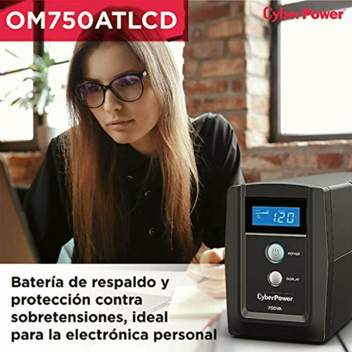 Cyberpower No- Break Om750atlcd 750va/420w